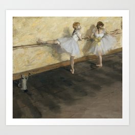 Dancers Practicing at the Barre Art Print