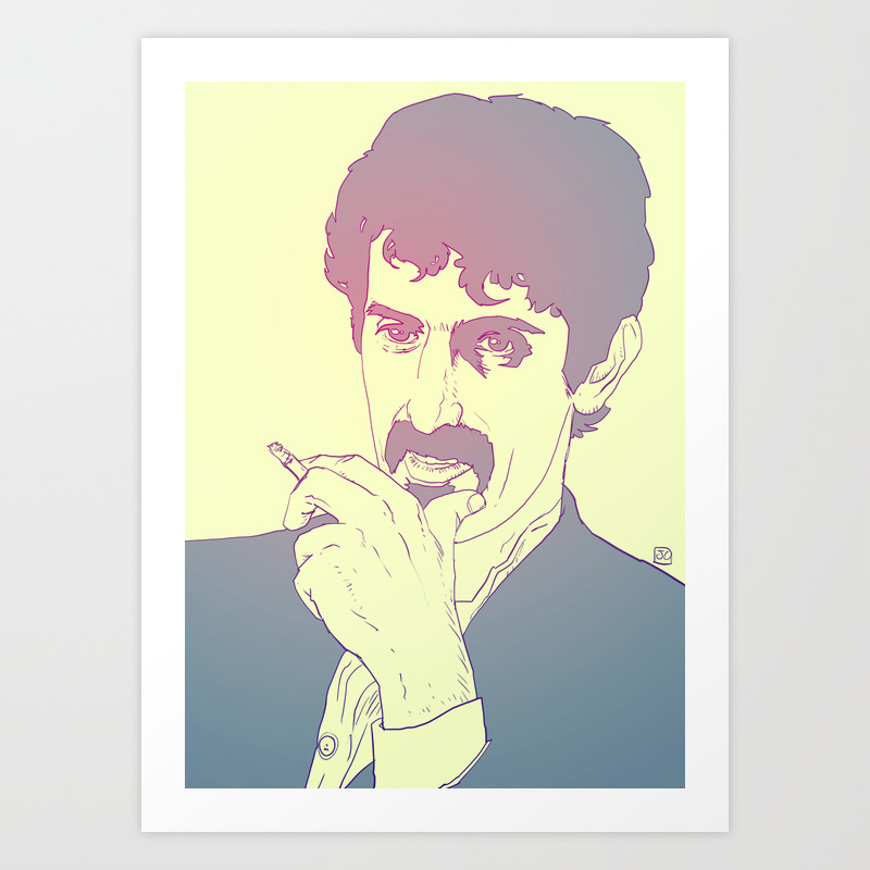 Frank Zappa Art Print By Giuseppecristiano Society6