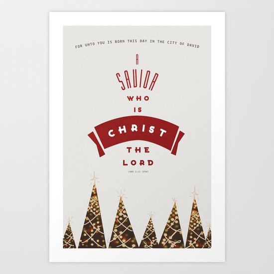 A Savior is Born (Christmas) Art Print