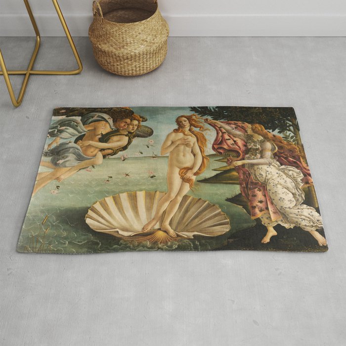The Birth of Venus - Sandro Botticelli, Classic Painting Rug