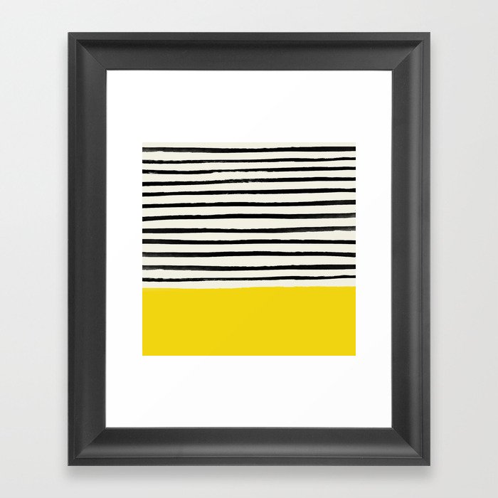 Sunshine x Stripes Framed Art Print