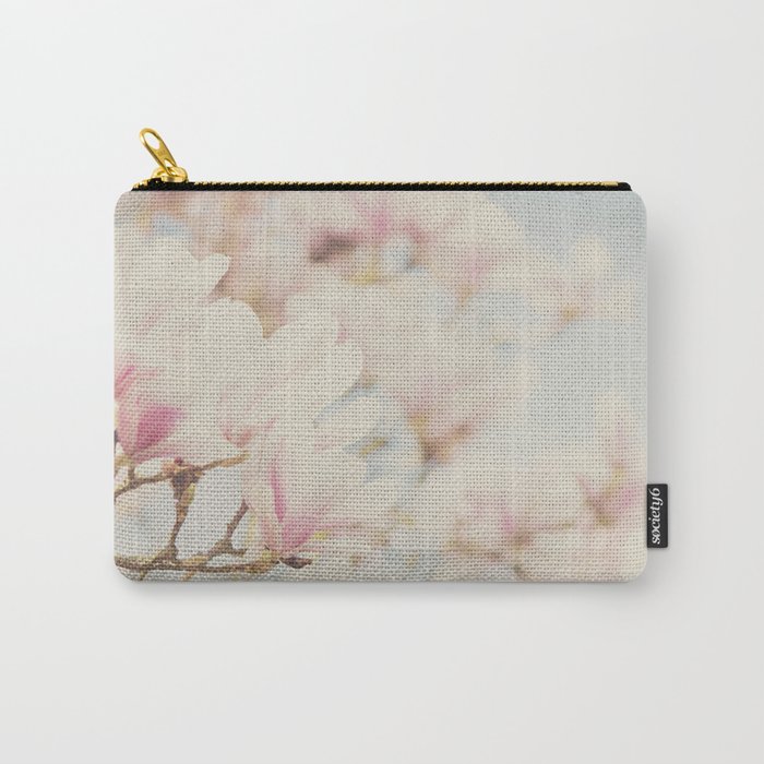 pink magnolia blossoms ... Carry-All Pouch