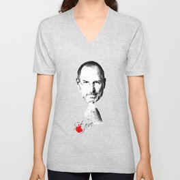Steve Jobs V Neck T Shirt