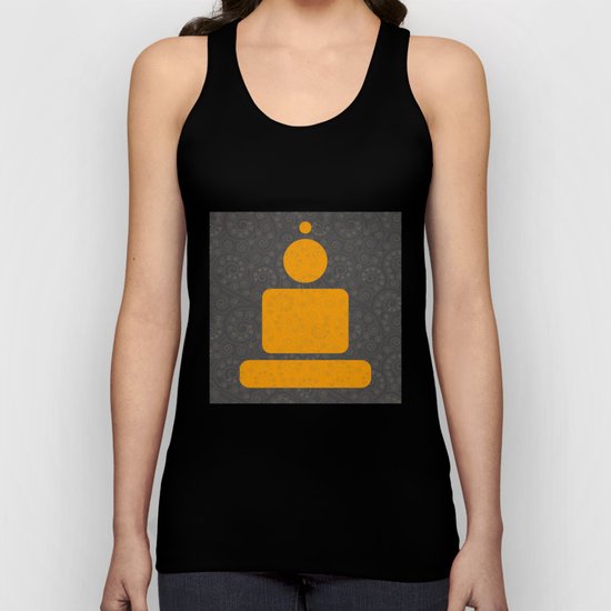 Geometric meditation - Buddha Unisex Tank Top