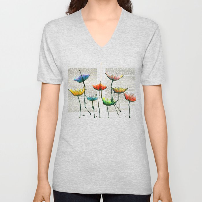 Eruptions of Colour In My Head V Neck T Shirt