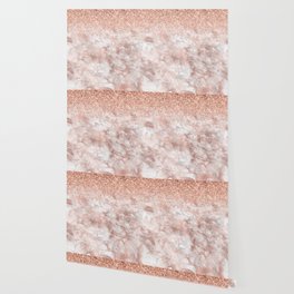 Beautiful Rose Gold Marble Design Pattern Wallpaper