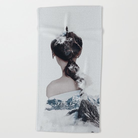 On Top Of The Mountain Beach Towel