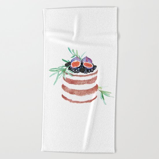 Fig Cake Beach Towel