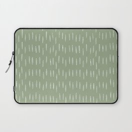 Raindrop Boho Abstract Pattern, Sage Green Laptop Sleeve