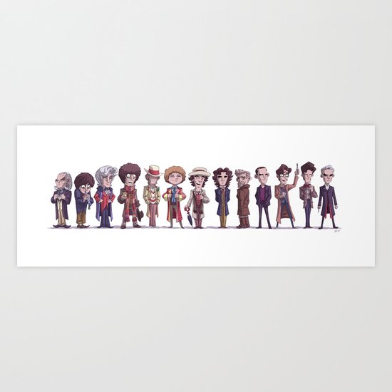 Thirteen Doctors Art Print