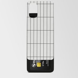 Rectangular Grid Pattern - White Android Card Case