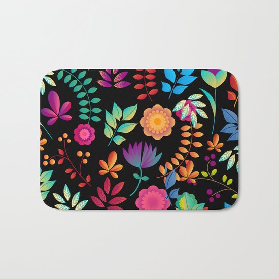 FLORAL PATTERN 4 Bath Mat