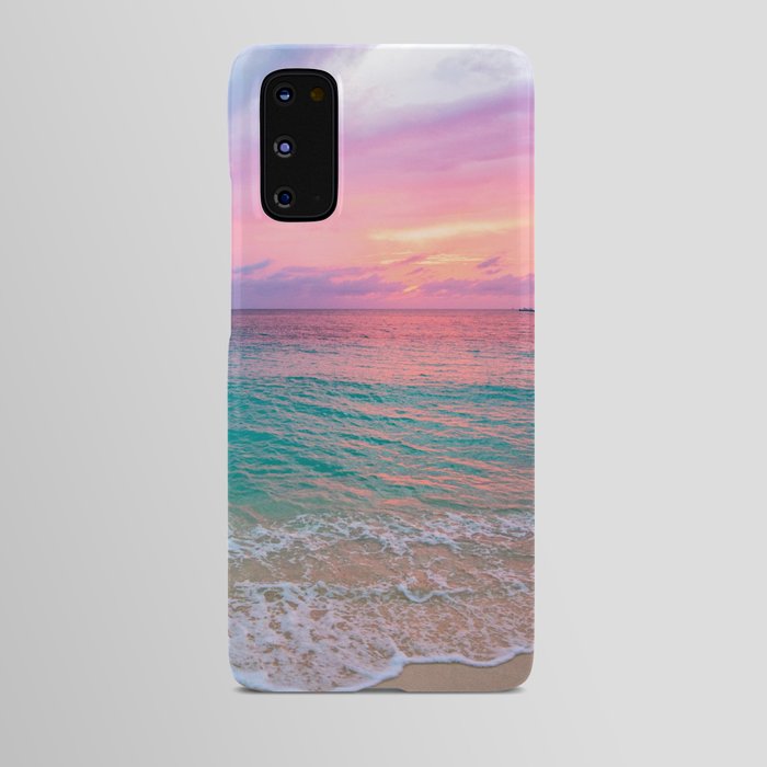 Aerial Photography Beautiful: Turquoise Sunset Relaxing, Peaceful, Coastal Seashore Android Case