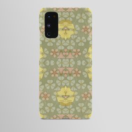 Butterflies & Clovers - Art Deco Pattern Android Case