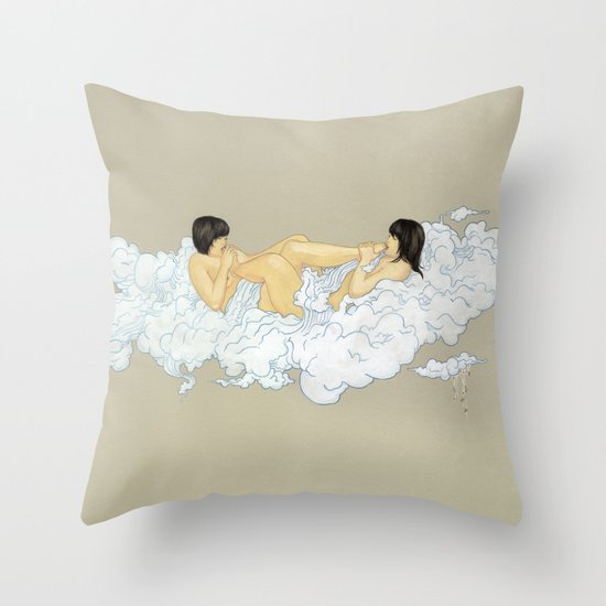 Your Toes Taste Like Natto Throw Pillow