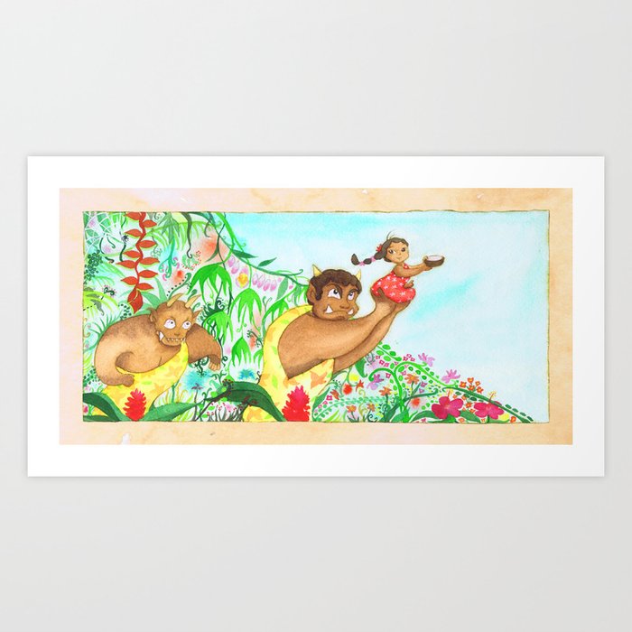 Fijian tale 1 Art Print by neko-productions | Society6