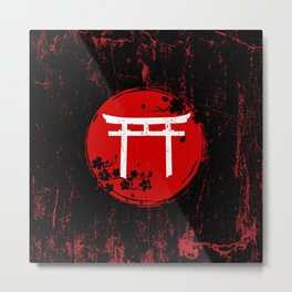 Japanese Torii Gate Metal Print | Japan, Gate, Aesthetics, Shrine, Nature, Symbol, Torii, Toriigate, Landscape, Sakura 