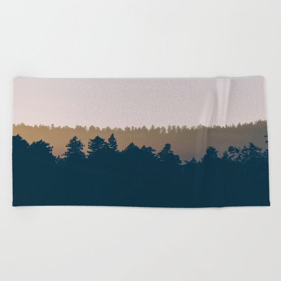 Woods Abstract Beach Towel