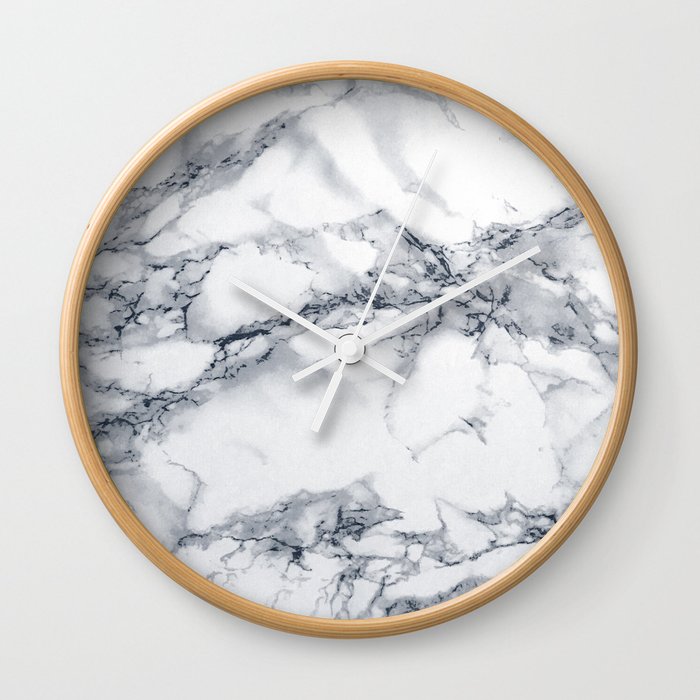 Marble - Blue Wall Clock