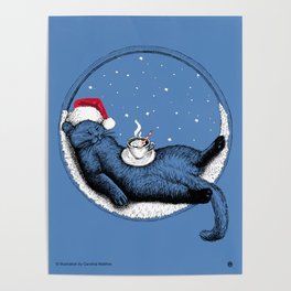Xmas Cat Poster