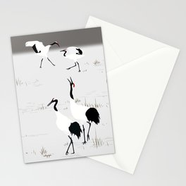 Red crowned Crane Stationery Cards