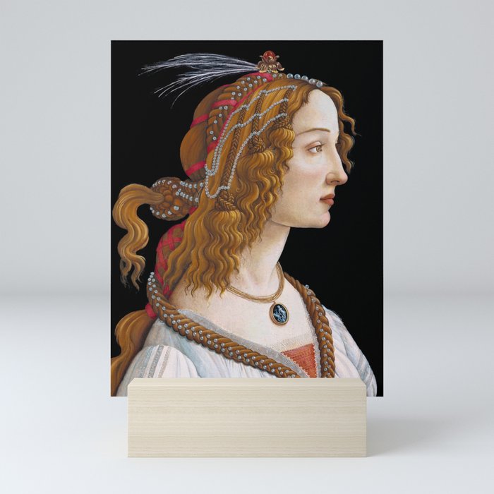 Sandro Botticelli - Portrait of Simonetta Vespucci as Nymph Mini Art Print