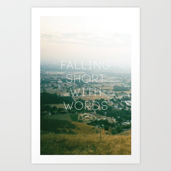 Falling Short Art Print
