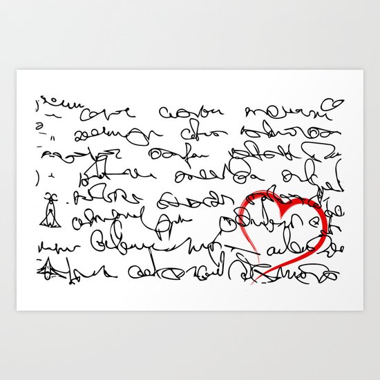 Message Art Print