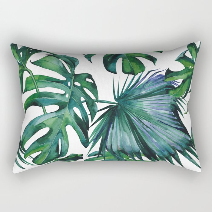 Tropical Palm Leaves Classic Rectangular Pillow
