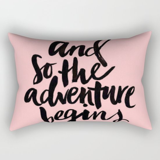 And So The Adventure Begins Rectangular Pillow