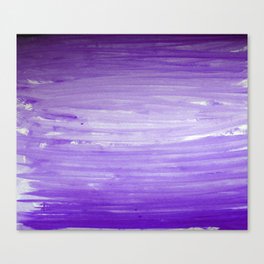 Purple Ombre Stripes Canvas Print
