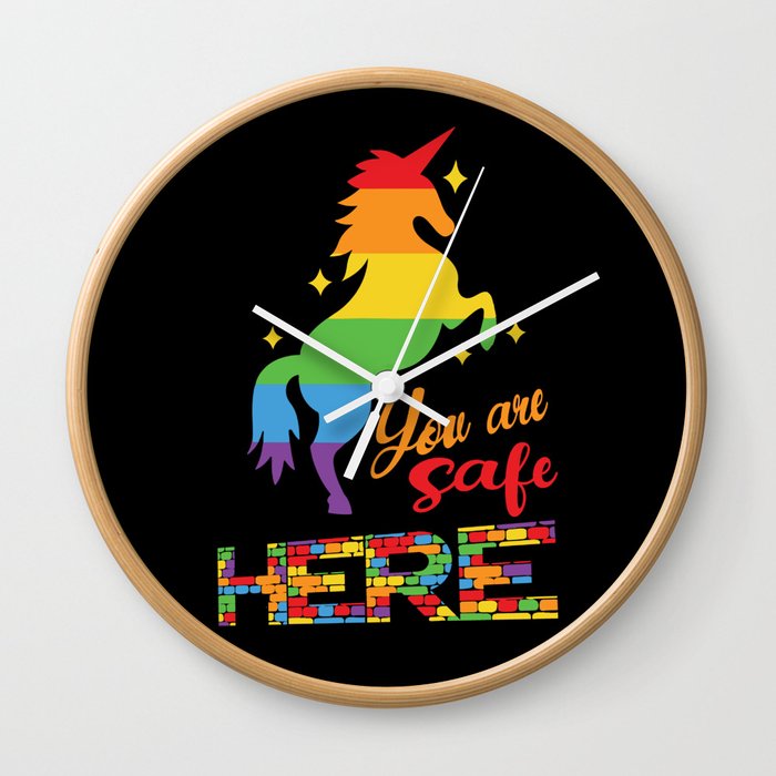 You are safe here Wall Clock