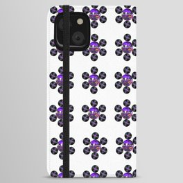Disco Record Flower iPhone Wallet Case
