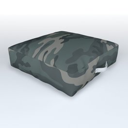 Camo Series Gray and Slate Pattern High Res 300 DPI Outdoor Floor Cushion