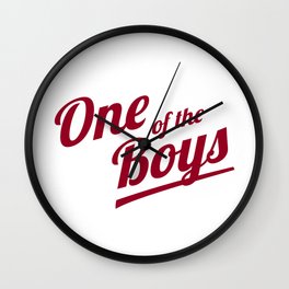 One of The Boys Wall Clock | Ghostbusters, Katemckinnon, Movietee, Jillianholtzmann, Movietshirt, Ghostbusterstshirt, Ghostbuster, Movie, Typography, Holtzmann 