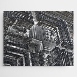 surreal futuristic abstract digital 3d fractal design art  Jigsaw Puzzle