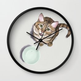 Hungry Cat Wall Clock