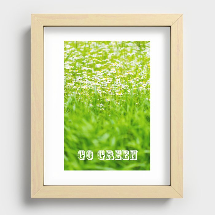 Blossom Valley: Go Green Recessed Framed Print