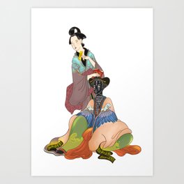 Kanagawa Shurangama Sutra Art Print
