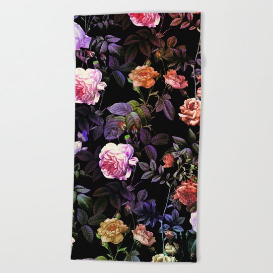Night Forest III Beach Towel