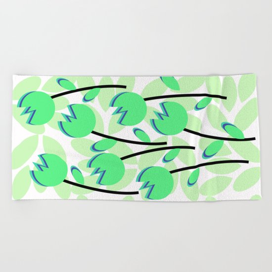 Floral simplicity Beach Towel