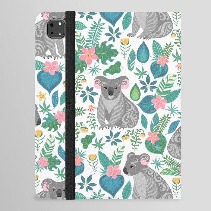 Floral Koala iPad Folio Case