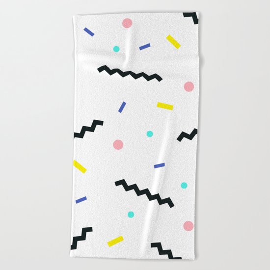 Memphis pattern 59 Beach Towel