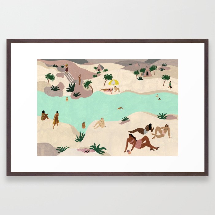 River in the Desert Framed Art Print