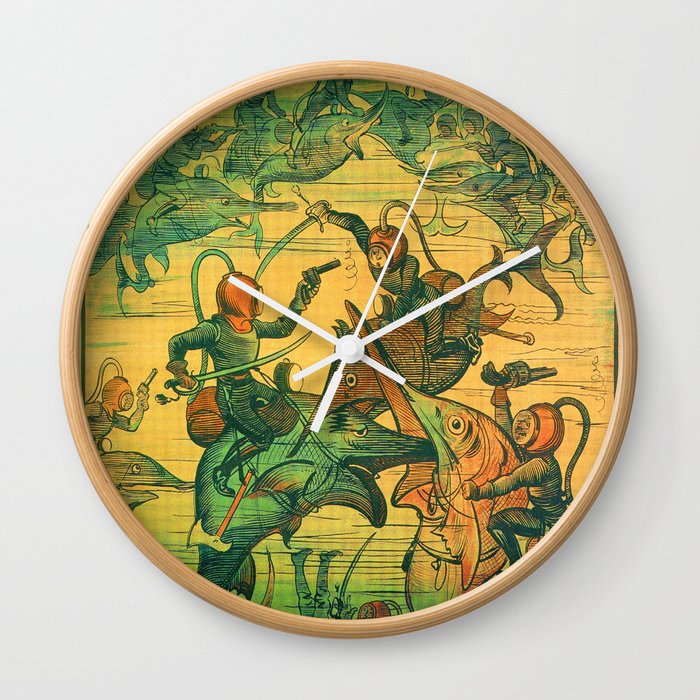 The Very Extraordinary Journeys of Saturnin Farandou Wall Clock