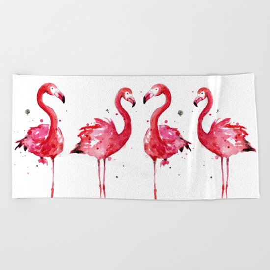 Flamingo Beach Towel