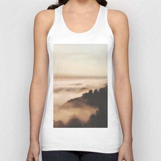 Mountain Fog #sun Unisex Tank Top