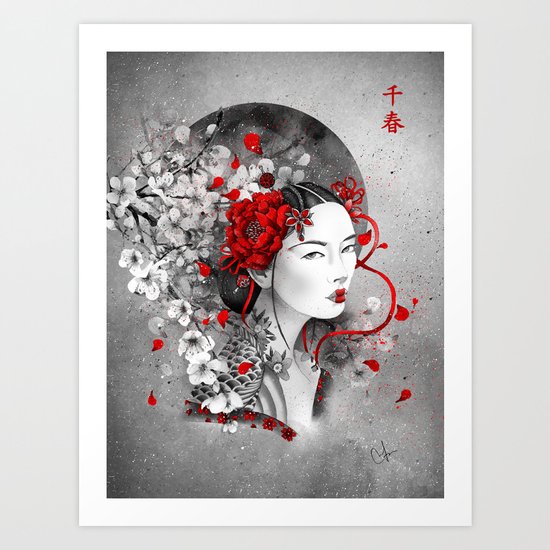 Chiharu Art Print