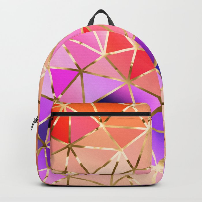 Rainbow Geometric pattern #4 Backpack