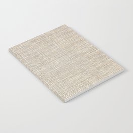 Rustic Farmhouse Country Cloth Beige Notebook